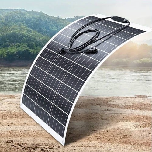 لوح طاقة شمسية مرن 160 واط , الأنسب للسيارات والعر...