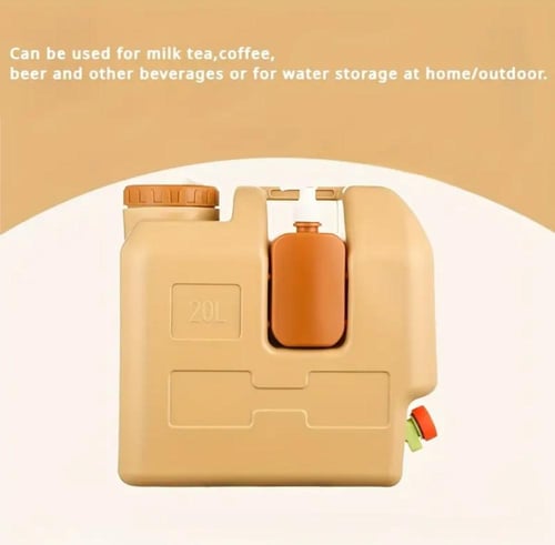 جركل للرحلات سعة 20 لتر للسيارة والتخييم ، دلو ومغ...