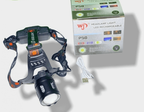 كشاف راس قوي ومريح وعملي ببطاريات كبيرة لوقت تشغيل...