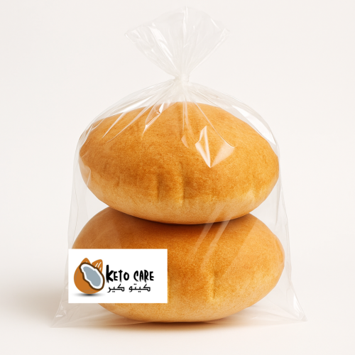 خبز عربي باللوز كيتو 3 ارغفة