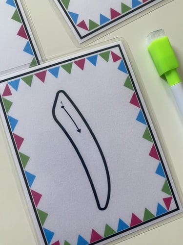 بطاقات كتابة الأرقام باللغة العربية