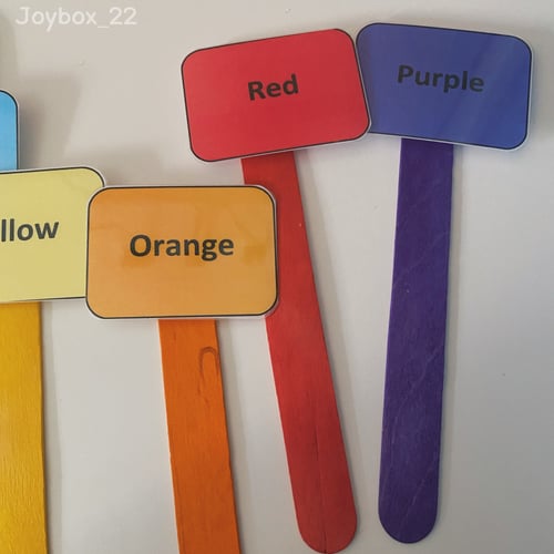 نشاط أعواد الألوان ( انجليزي )