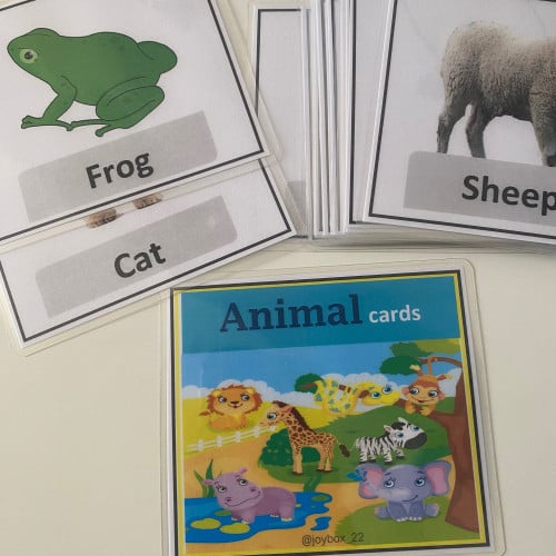 بطاقات الحيوانات ( باللغة الانجليزية )