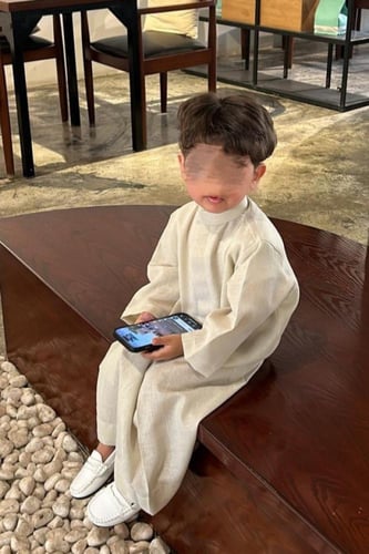 ثوب كويتي سادة