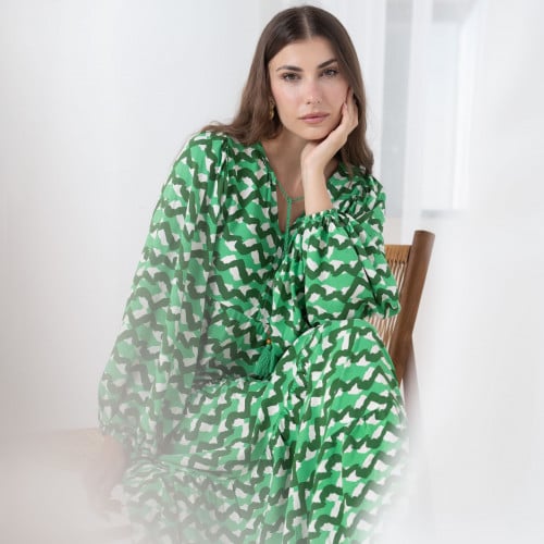 Shades of Green Dress