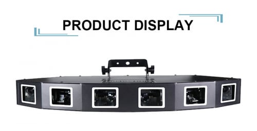 اضائة حفلات 6 عدسات منحني 7 الوان