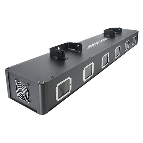 اضائة ليزر حفلات 6 عدسات مستطيل 7 الوان