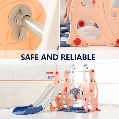 زحليقة مع مرجيحة و كرة سلة