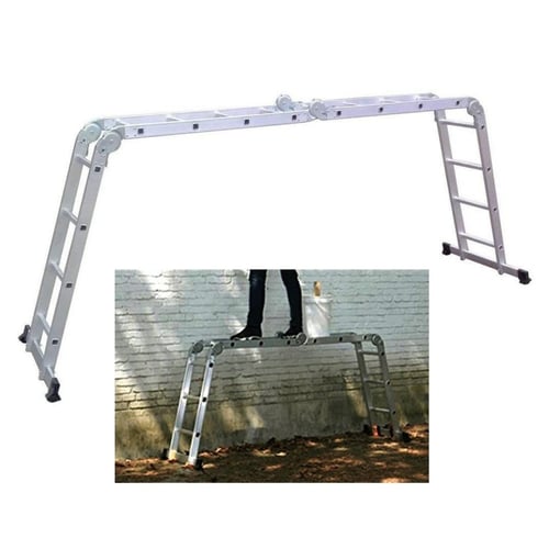 سلم المنيوم قابل للطي 16درجة 4.60 متر