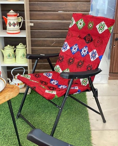 كرسي رحلات قماش شعبي