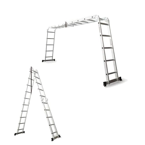 سلم المنيوم قابل للطي 16درجة 4.60 متر