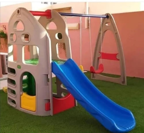 ألعاب أطفال مرجيحة مع زحليقة قوية