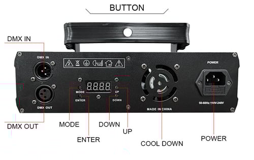 اضائة حفلات عدستين 5 الوان 3D