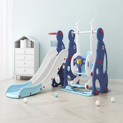 زحليقة مع مرجيحة و كرة سلة