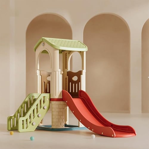 بيت ألعاب مع زحليقة وممر