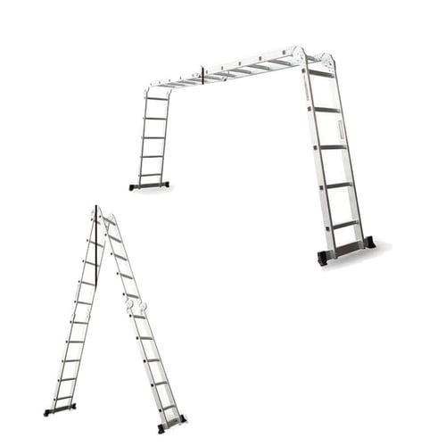 سلم المنيوم قابل للطي 12درجة 3.60 متر