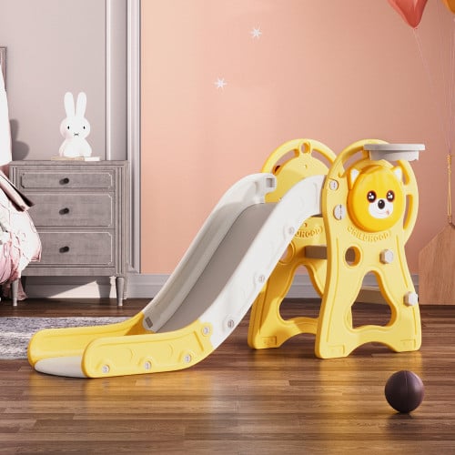 زحليقة للأطفال الصغار مع حلقة كرة السلة للأماكن ال...