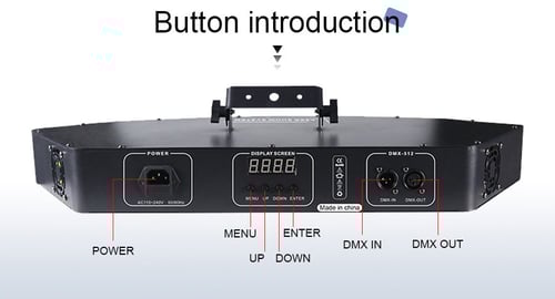 اضائة حفلات 6 عدسات منحني 7 الوان