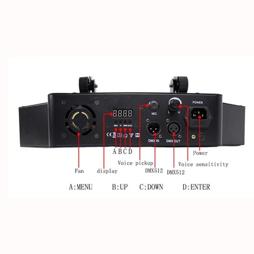 اضائة حفلات 8 عدسات منحني 7 الوان