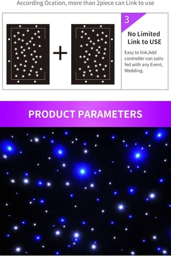 ستارة 3م×4م ابيض بديلة السقف روز