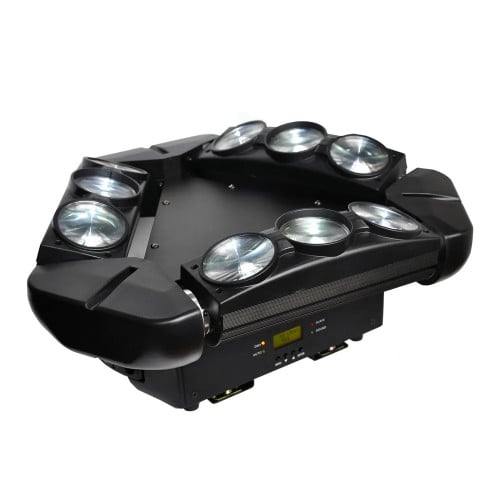 اضائة حفلات سبايدر 9 عدسات كبير 7 الوان