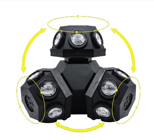 اضائة حفلات دبل هيد 18 عدسة led