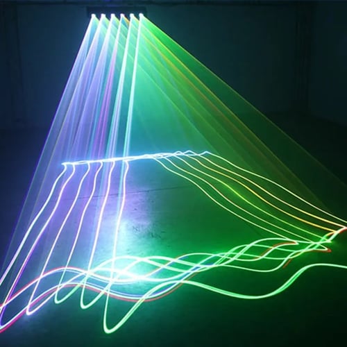 اضائة ليزر حفلات 6 عدسات مستطيل 7 الوان