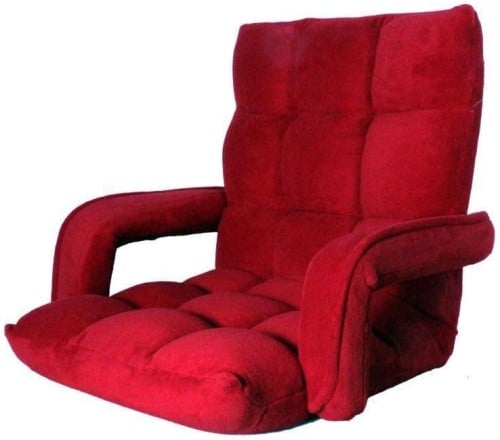 كرسي مخمل ارضي بدكاية