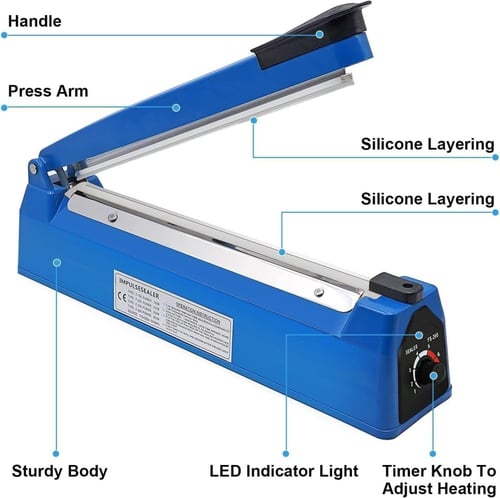 مكينه كبس لحام الاكياس وتغليف 40 سم