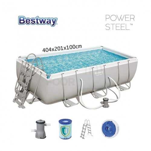 مسابح مائية بست واي + فلتر و سلم عرض 2 متر