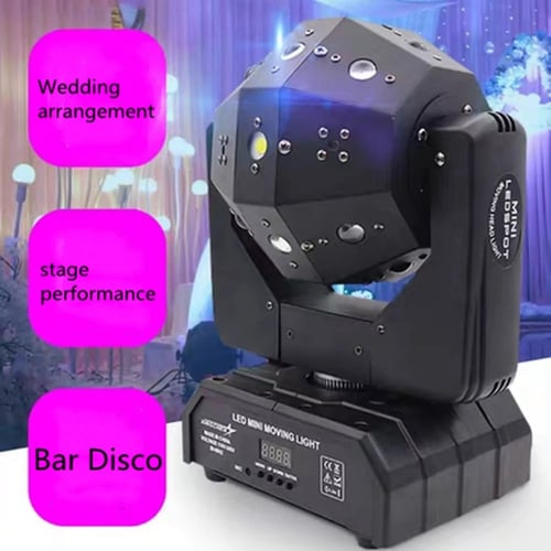 فلاش+اضائة ليزر حفلات 5 الوان led