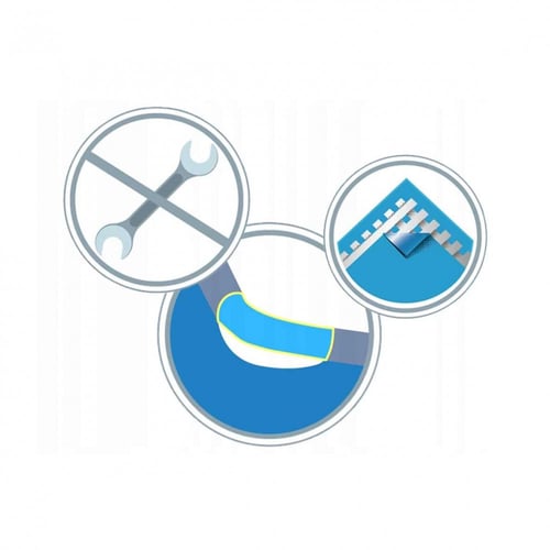 مسابح مائية بست واي + فلتر و سلم عرض 2 متر