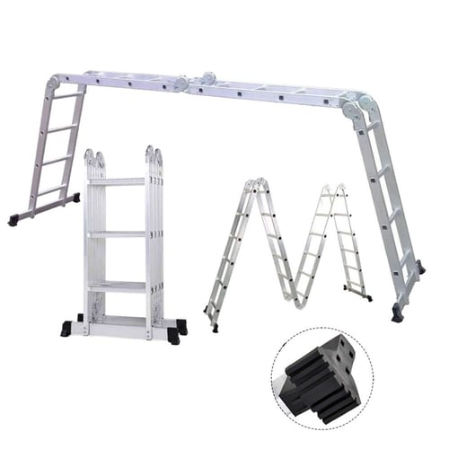 سلم المنيوم قابل للطي 8درجة 2 متر