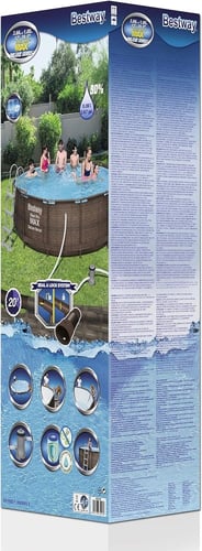 مسابح مائية بست واي +فلتر و سلم عرض 3.66 متر