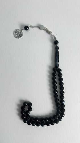 مسباح اسود مموج بكلايت-نحت عالحديده-