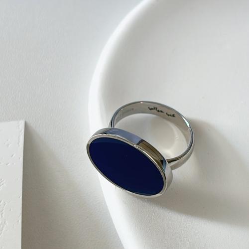 خاتم رجالي فضة شنكار كحلي