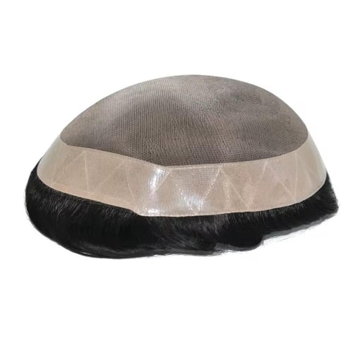 باروكة رجالي شعر طبيعي 100%