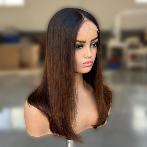 باروكة الجذور شعر طبيعي نص اماميه شفاف HD كثافه 20...