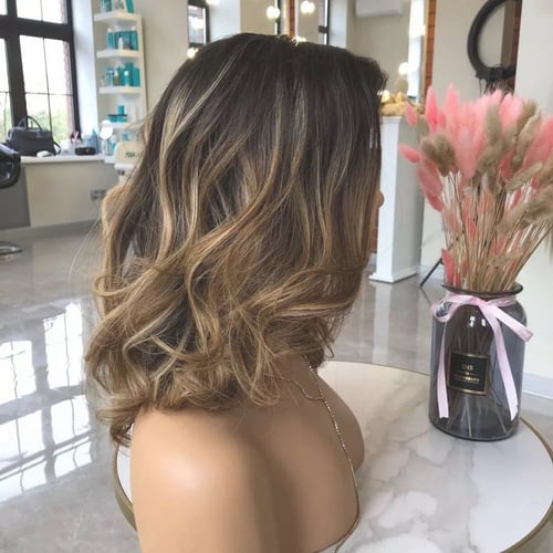 باروكة جذور امامية شعر طبيعي 100٪ جذور اماميه