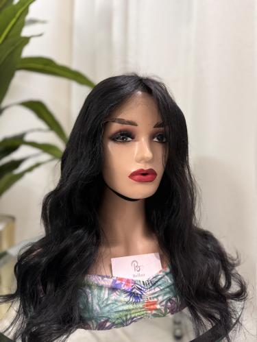 باروكة شعر طبيعي برازيلي 100% طول 22 انش (ترف)