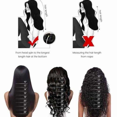 باروكة شعر طبيعي 100% هندي جودة عالية (بتول)