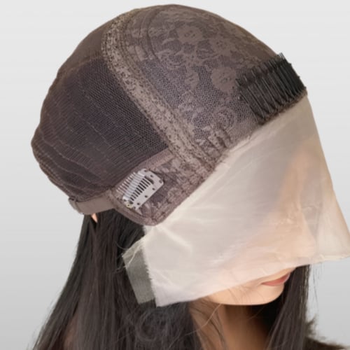 باروكة شعر طبيعي دبل براون كثافة عاليه اسود