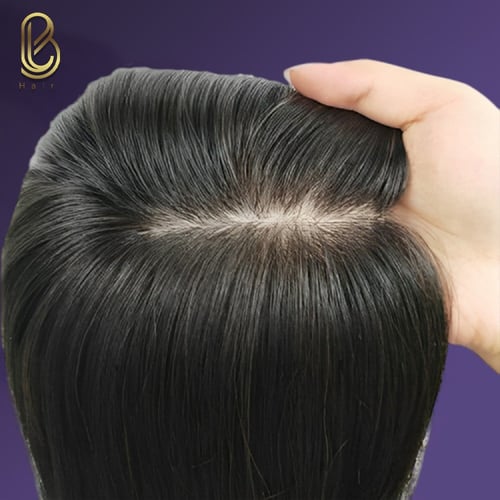 مقدمة للشعر فروه حرير كثافة طبيعيه اللون اسود طبيع...