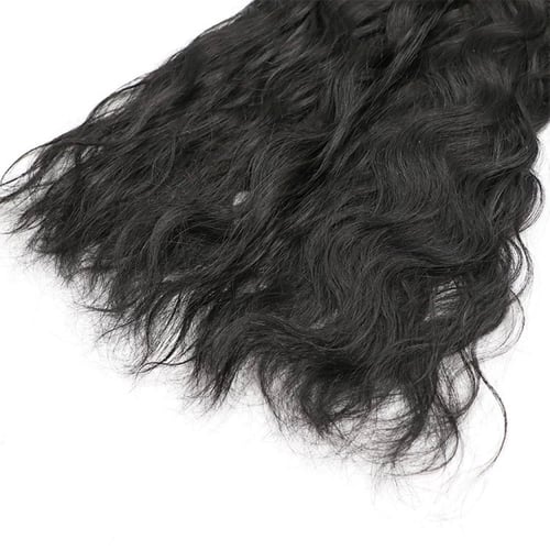 وصلات الشعر الطبيعي 100% التيب العادي باللون اسود