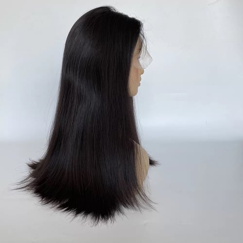 باروكة شعر طبيعي نسائي دبل براون بطول 20 انش