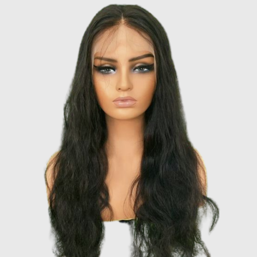 باروكة شعر طبيعي نسائي طول 26 انش كثافه 200%