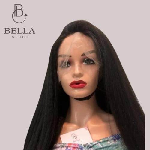 باروكة شعر افريقي اسود طبيعي دانتيل كامل