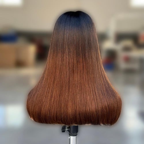 باروكة الجذور شعر طبيعي نص اماميه شفاف HD كثافه 20...