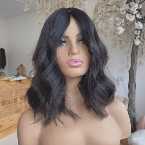 باروكه شعر جذور نص امامية طول 12 انش اسود (شذى)