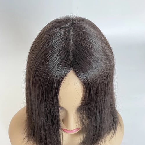 باروكه شعر اوروبي بفروه حرير وطول 16 انش اسود طبيع...